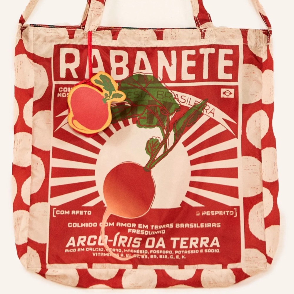 Farm Rio - Radish foldable bag!